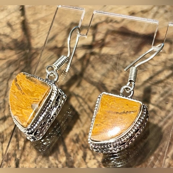 Picture Jasper Earrings 1 1/4” - Picture 3 of 9